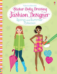 Need a rainy day activity idea or a few summer crafts for kids to make in the summer camp (or at home). Sticker Dolly Dressing Fashion Fashion Designer Spring And Summer Collection