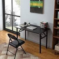 Need Small Computer Desk Folding Table 31 1 2 Length No Assembly Sturdy And Heavy Duty Writing Desk For Small S In 2020 Black Writing Desk Desks For Small Spaces Desk