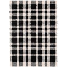 Black And White Plaid Outdoor Rug 3x5 Tattersall Black Indoor Outdoor Rug Dash Albert Indoor Outdoor Rugs Outdoor Rugs Dash And Albert Rugs