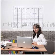 Your brand will be out on display for everyone to see! China Printing Heavy Duty Laminated Extra Large Horizontal Wall Calendar Stationary China Calendar Calendar Printing