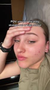 Army After High School Blacked Out Face