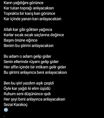 Sezai Karakoc Siir