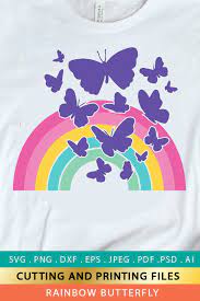 Download Rainbow Svg Png Eps Dxf Files Butterfly Svg Cut File 803469 Illustrations Design Bundles
