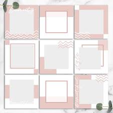 Arrange photos in instagram feed in a grid; Instagram Templates Morella Etsy Desain Pamflet Desain Web Templat Power Point
