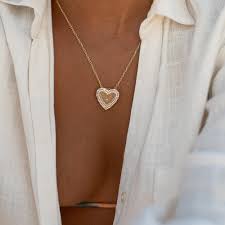 Florence Diamond Heart Necklace