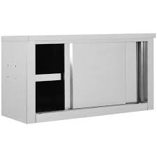 But this idea can be a little limiting. Kitchen Wall Cabinet With Sliding Doors 90x40x50 Cm Stainless Steel