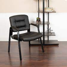 Flash furniture products have a 2 year manufacturer's warranty for parts. Flash Furniture Flash Fundamentals Black Leathersoft Executive Reception Chair With Black Metal Frame