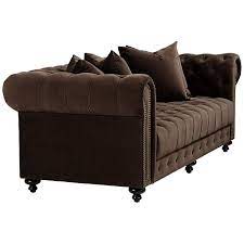 The trim line has been damaged by pet. Jules 90 W Chocolate Brown Velvet Tufted Chesterfield Sofa 58j03 Lamps Plus