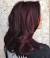 Shoulder Length Dark Burgundy Hair