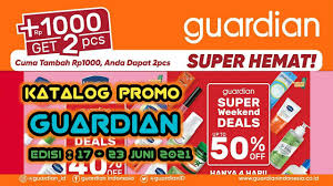 Katalog promo guardian super weekend deals 31 desember sd 3 januari 2021. Promo Guardian Hari Ini Katalog 17 23 Juni 2021 Youtube