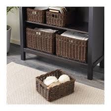 Gabbig Basket Dark Brown X 25 Cm Ikea Ireland Ikea Storage Baskets Brown Baskets