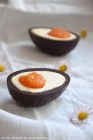 Oeufs En Chocolat A La Mangue Et Au Mascarpone Recette Paques Dessert Oeufs En Chocolat Dessert Paques Gateaux Et Desserts