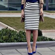 Black And White Striped Pencil Skirt Outfit Zara Trf Collection Striped Pencil Skirt Striped Skirt Pencil Striped Pencil Skirt Outfit Pencil Skirt