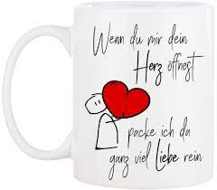 Verschenken sie ihre liebesbotschaft als personalisiertes herzbild mit individuellem text. Tasse Herz Offnen Made By Cadouri