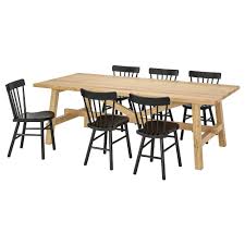 Mockelby Norraryd Tisch Und 6 Stuhle Eiche Schwarz Ikea Osterreich Ikea Chair Dining Table