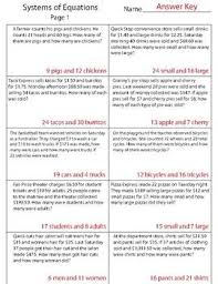 Systems Of Equations Word Problems Systems Of Equations Word Problems Equations