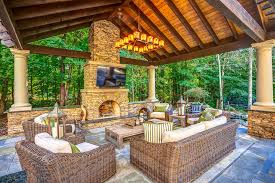 Outdoor sofas and chairs can create an outdoor living room with symmetrical design and ultimate comfort. Budget Outdoor Living Space Ideas Novocom Top