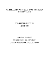 Pihak berkuasa melaporkan bahawa tanah runtuh yang berlaku di sebuah tapak lombong bijih timah di kampung silingsing, di daerah bangka belitung, telah mengakibatkan tiga pekerja. Pdf Pembukaan Tanah Lombong Di Kalumpang Dari Tahun 1900 Hingga 1910