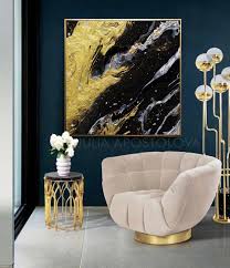 1200 x 800 jpeg 123 кб. Black Gold Abstract Wall Art Contemorary Home Decor Modern Design Canvas Painting Julia Apostolova Minimalist Painting Gold Leaf Art Original Modern Art
