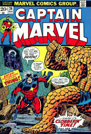 Captain Marvel v2 #26 - Jim Starlin art & cover - Pencil Ink