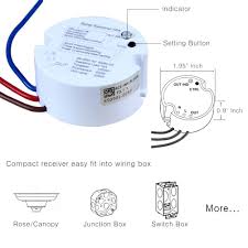 There are only three connections to be made, after all. Wireless Light Switch Kit No Battery Wiring Waterproof