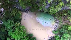 The emerald cave or 'tham morakot' is usually the highlight of the day. Koh Mook Emerald Cave Thailand Youtube
