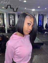 Pin By Alexis Gray On Black Girl Braids Girl Hairstyles Human Hair Lace Wigs Bob Hairstyles