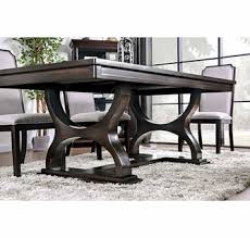 The set is constructed of hardwood solids and engineered wood with a rich ebony finish. Gillam Espresso Wood Rectangular Dining Table By Furniture Of America