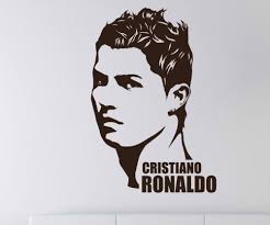 Art Black And White Ronaldo Stencil Cristiano Ronaldo Wandtattoo Portrait Spieler Fussball Name Aufkleber Kopf 1t211 Farbe Schwarz Glanz Hohe 86cm Jp Buddha Art Painting Silhouette Art Buddha Art