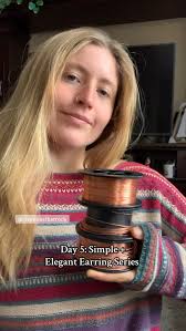 Day 5: Simple + Elegant Earring Series, Back with another video showing you  guys how to take some basic tools and wire and make pretty designs 😊 this  one has to be my favorite of the week, maybe ...