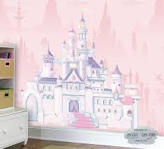 Disney Castle Wall Mural Princess Castle Mural Girl S Room Wallpaper Nursery And Kid Room Wall D Girls Wall Decor Kids Room Design Girls Kids Room Wallpaper