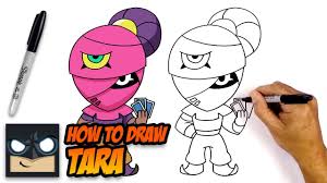 W tej książce opiszę przygody brawlerów, za każdym razem coraz b. How To Draw Brawl Stars Tara Step By Step Youtube