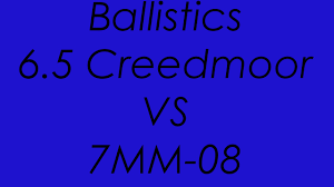 6 5 Creedmoor Vs 7mm 08 Ballistics Compared