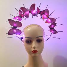 Halo Crown Queen Sauna Piece Costume, Angel Light Up, LED Blinking, Band,  Tim Masade Glow Party, Wedding Festival