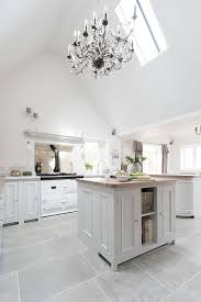 grey tile kitchen floor