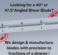 Shear Blades Manufacturer | Industrial machine knives and blades