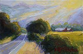 Sunrise Along Silverado Trail Rd Sunrise Trail Rural Life