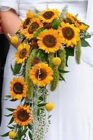 Premium holiday decor & voted #1 in realism trees as seen on tv. Sunflower Cascading Bridal Bouquet Novocom Top