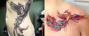 The gorgeous phoenix tattoos are created in different colors and positions to fit the wearer's needs. Top 100 Best Phoenix Tattoo Ideas For Women Mesmerizing Mystical Designs