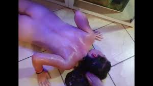 Watersports teen used as a pissmop