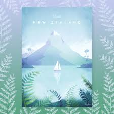 New Zealand Poster Print By Henry Rivers Displate In 2020 Poster Prints Cool Artwork Print Artist