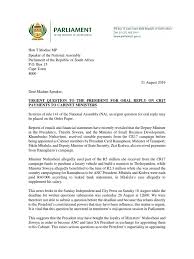 Deputy minister of state security zizi kodwa says he would not like to make parallel comments outside the state capture commission. Mmusi Maimane Se Brief Aan Die Speaker Cabinet Government Social Institutions