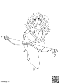 980 x 1500 jpeg 469 кб. Merida And Her Bow Coloring Pages Disney Princesses Coloring Pages Colorings Cc