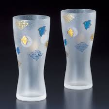 2 juegos tradicionales de japonesas. Juego De 2 Vasos De Cerveza Japonesa Premium Namichidori