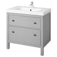 Has anyone had good or bad experiences with ikea porcelain sinks and their vanities? Hemnes Odensvik Sink Cabinet With 2 Drawers Gray 32 5 8x19 1 4x35 Ikea
