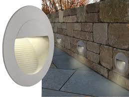 Led Wandeinbauleuchte Treppenleuchte Mini J01 Rund 1 2w 230v Ip65 Innen Aussen Lichtfarbe Warm Weiss Aussenwandbeleuchtung Treppen Licht Led