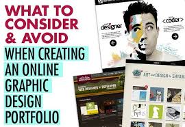 what to consider avoid when creating an online graphic design portfolio online graphic design portfolio portfolio design graphic design