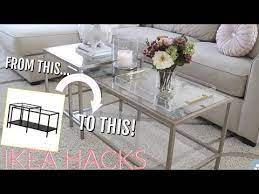 One of the easiest ikea coffee table hacks i have done so far is the ikea vittsjo coffee table and vittsjo shelf unit transformation. Diy Ikea Hack Vittsjo Coffee Table Makeover Youtube
