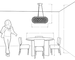Use our calculator below to determine an ideal chandelier size based on your table dimensions and ceiling height. Lightology Chandelier Size Calculator