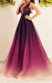 2016 Ombre Prom Dresses With Deep V Neck And Small Train Chiffon Long Prom Gowns With Sleeveles Sparkly Prom Dresses Evening Dresses Elegant Ombre Prom Dresses